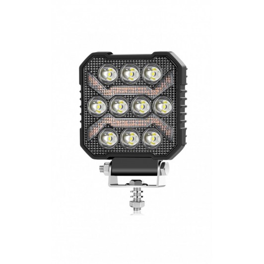 Proiector led cu lumina de zi galbena si flash , 125w , 12v-24v Proiector led cu lumina de zi galbena si flash , 125w , 12v-24v