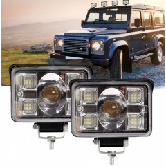 Proiector led cu 2 faze 56w ,12v-24v, lumina alba 6000k