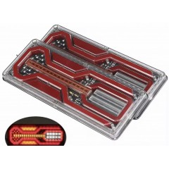 set 2 lampi led cu semnalizare dinamica 12v-24v - 33 cm x 13cm