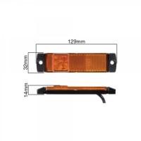Lampa laterala auto cu 4 Led SMD 12V cu suport de prindere- 3 culori disponibile