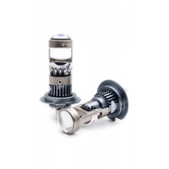 Set 2 becuri Led H7 cu lupa 180w, 20,000LM, 1:1,CANBUS, cu ventilator , 6000k