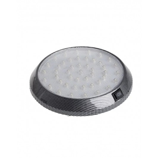 Plafoniera led 12v cu buton on off, lumina alba 6000k