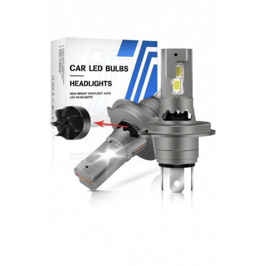 Set 2 leduri h4 , 180w 20.000 lm,alb 6000k, 12v ,canbus, moto/auto