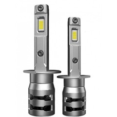 Set 2 becuri Led H1, 100w, 10.000LM, 1:1,CANBUS, cu ventilator , 6000k