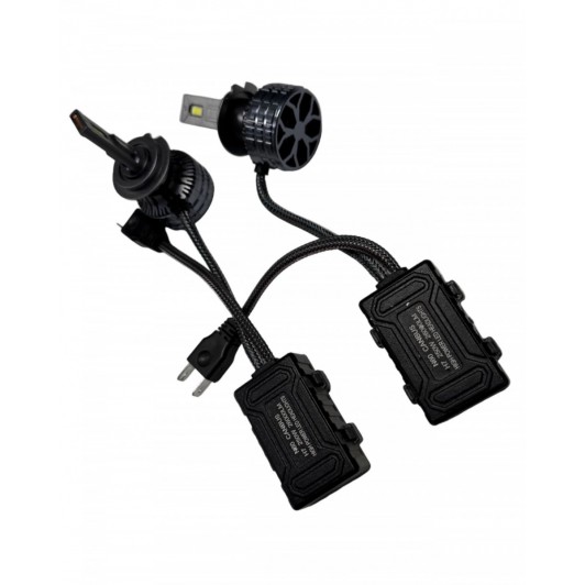 Set 2 leduri h7 lumina alb rece 6000k , 12v, 250w, 26.000lm, canbus