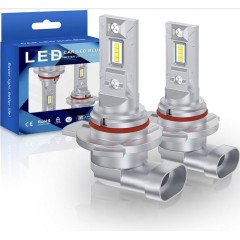 Set 2 leduri HB3 (9005) fara ventilator 12v , alb 6000k