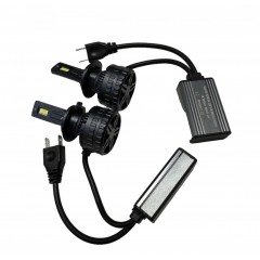 Set 2 leduri h7 lumina alb rece 6000k , 12v, 120w, 12.000lm, canbus