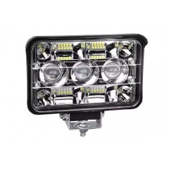 Proiector led cu 3 lupe, 2 faze 156w ,12v-24v, lumina alba 6000k