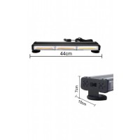 Rampa girofar cu magneti, 44cm cu bara dubla stroboscop, 12V-24V, lumina portocalie