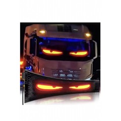 Panou flexibil DEVIL EYES programabil,display RGB ,control aplicatie CU USB, 1,5m Panou flexibil DEVIL EYES programabil,display RGB ,control aplicatie CU USB, 1,5m