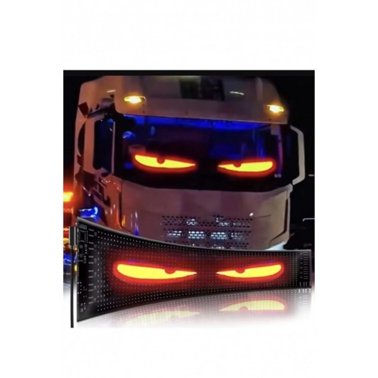 Panou flexibil DEVIL EYES programabil,display RGB ,control aplicatie CU USB, 1,5m