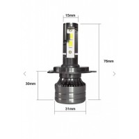 Set 2 leduri h4 super-canbus,180w,16.000 lm, 2 faze,6000k