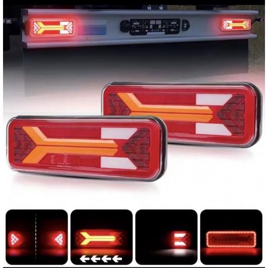 set 2 lampi led cu neon si semnalizare dinamica 12v-24v set 2 lampi led cu neon si semnalizare dinamica 12v-24v