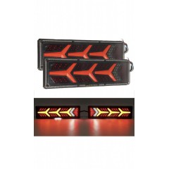 set 2 lampi led cu neon si semnalizare dinamica 12v-24v L=46cm set 2 lampi led cu neon si semnalizare dinamica 12v-24v L=46cm