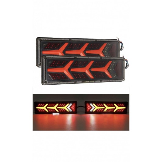 set 2 lampi led cu neon si semnalizare dinamica 12v-24v L=46cm set 2 lampi led cu neon si semnalizare dinamica 12v-24v L=46cm