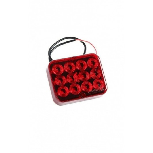 Lampa led rosie pentru ceata, 12v