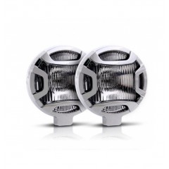 Set 2 proiectoare auto cu bec 12v-24v, diametru 13,5 cm