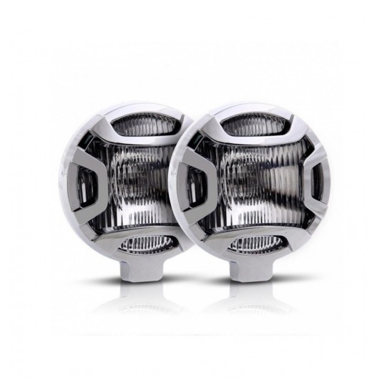 Set 2 proiectoare auto cu bec 12v-24v, diametru 13,5 cm