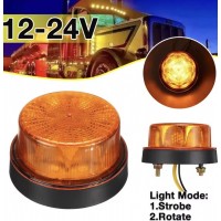 Girofar led Mini efect de roatie sau flash, 12v-24v