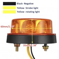 Girofar led Mini efect de roatie sau flash, 12v-24v