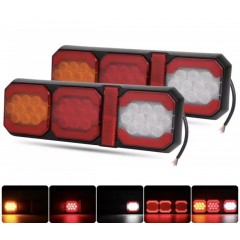 set 2 lampi led 12v-24v, cu dreptunghi reflector
