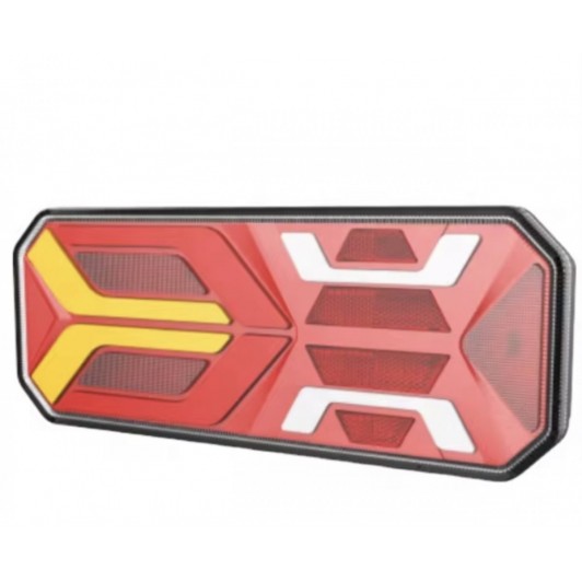 Set 2 lampi stop LED cu semnalizare dinamica, 12-24V