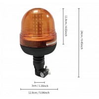 Girofar cu picior,  PORTOCALIU cu SMD 12-24V