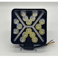 Proiector led cu lumina de zi galbena , 125w , 12v-24v Proiector led cu lumina de zi galbena , 125w , 12v-24v