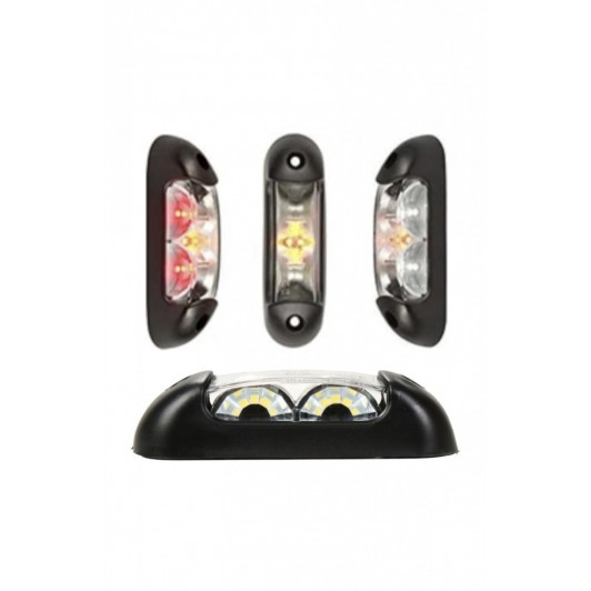 Lampa de gabarit led cu lumina alb, rosu si portocaliu , 12v-24v