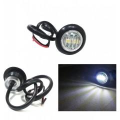Lampa pentru bullbar/ gabarit cu led 12v-24v, alb ( o fata luminaoasa)