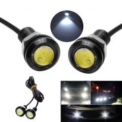 set 2 Lampi LED 23mm, 1.5W, 12V. lumina alba