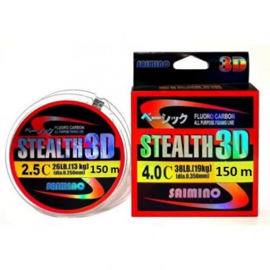 Fir fluorocarbon SAIMINO STEALTH 3D 150 m, grosime 0.30 mm