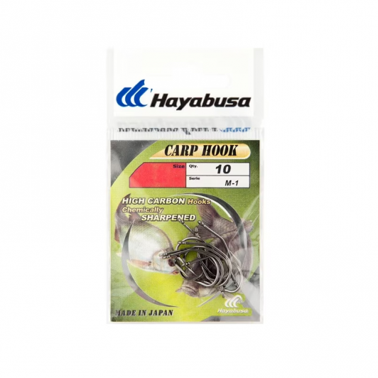 Set carlige pescuit crap Hayabusa M-1, marimea 4, 10 buc