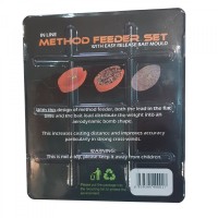 Set momitoare method pescuit la feeder 4 gramaje diferite (50,60,70,80g) + 1 incarcator