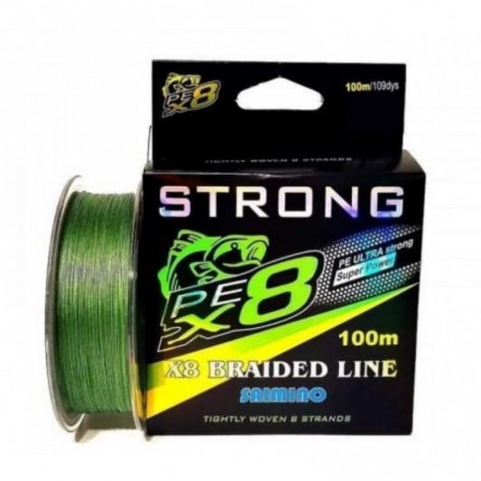 Fir textil PeX8 STRONG X8 Braided Line 100 m, Super Power, 0,35 mm, 33.6 kg