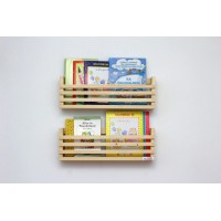 Etajera carti Montessori - raft carti din lemn natur sau colorat 63,8 cm