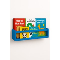 Etajera carti Montessori din lemn - 60 cm Albastru inchis Etajera carti Montessori din lemn - 60 cm Albastru inchis