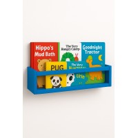 Etajera carti Montessori din lemn - 60 cm Albastru inchis