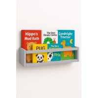 Etajera carti Montessori din lemn - 60 cm Gri deschis