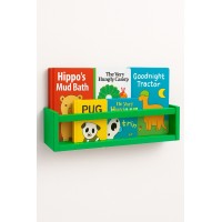 Etajera carti Montessori din lemn - 60 cm Verde