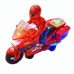 Spiderman pe motocicleta cu sunete si lumini -28 cm