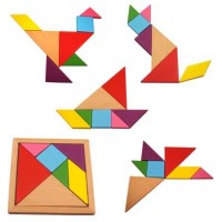 Puzzle chinezesc - tangram - 7 piese