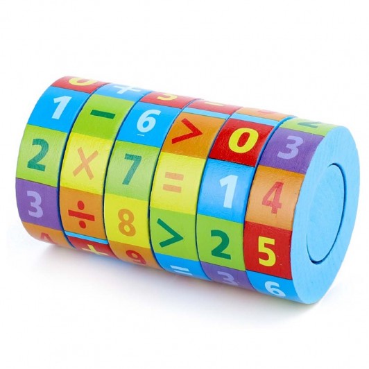 Cilindru lemn cu operatii matematice