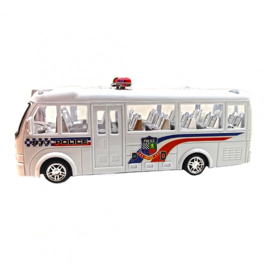 Autobuz politie cu sunete si lumini 27 cm