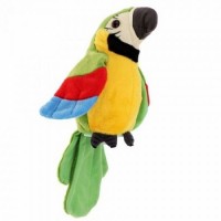 Jucarie Papagalul vorbitor verde 20 cm