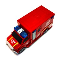 Ambulanta rosie 23 cm cu sunete si lumini