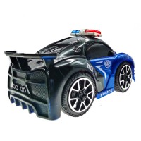 Masinuta politie 15 cm albastru - negru cu sunete si lumini