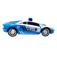 Masinuta politie bleu 22 cm cu radiocomanda
