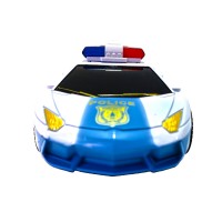 Masinuta politie bleu 22 cm cu radiocomanda