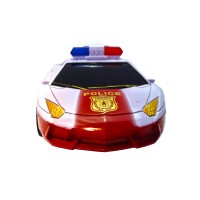 Masinuta politie rosie 22 cm cu radiocomanda